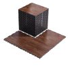 VEVOR Dance Floor Tiles, 12.4 x 12.4 in 25 Piece Interlocking Dance Flooring, Portable Dance Practice Floor with Cushioned Base (Oak Wood Grain
