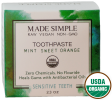 Organic Vegan Mint Sweet Orange TOOTHPASTE