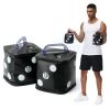 Water Filled Dumbbells Set, Fun Dice Style Travel Foldable Dumbbells,Fitness Dumbbell Pairs 15lbs, Portable Training Equipment, for Core Training