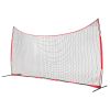 VEVOR Barricade Backstop Net, 20x10 ft Ball Sports Barrier Netting, Portable Practice Equipment with Carry Bag