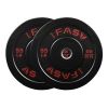 Olympic Weight Plates, Rubber Bumper Plates, 2 Inch Steel Insert 55lb Bundle Options Available for Home Gym Strength Training, Weightlifting