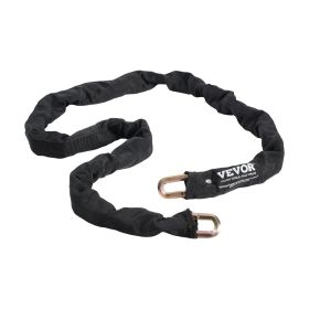 VEVOR Bike Chain lock 5.91 ft Safety Bike chain lock 9.5 mm thick black, suitable for electric bikes, motorcycles