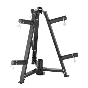 VEVOR Weight Plate Rack, Weight Plate Tree for 2-Inch Weight Plates, Standard Weight Plate Tree, 300 lbs Load Capacity Weight Storage Holder