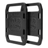 VEVOR Cast Iron Ruck Weights, 10LB Pair Ruck Plate, Weighted Weights for Rucking, Adjustable Ruck Plate with Straps, for Rucking, Swings, Squat