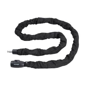 VEVOR Bike Chain Lock, 5.91 Ft Combination Bicycle Chain Lock with 4 Keys, Heavy Duty Anti-Theft High Security Bike Locks, Perfect for Bike