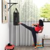 Heavy Bag Wall Mount Set, Unfilled Punching Bag Hanger with Boxing Gloves for Muay Thai and MMA Training