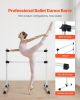 VEVOR Ballet Barre, 4 Ft Aluminum Double Barre Bar for Home, Freestanding Portable Ballet Stretching Dance Bars