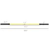 7.2ft Weight Bar, Olympic Bar with Rotating Sleeves, Non-Slip Knurling Grip, 1500lbs Weight Capacity, Yellow