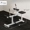 Adjustable Steel Seated Calf Raise Exercise Strength Training Gym Equipment, White