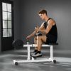 Adjustable Steel Seated Calf Raise Exercise Strength Training Gym Equipment, White