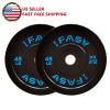 Olympic Weight Plates, Rubber Bumper Plates, 2 Inch Steel Insert 45lb Bundle Options Available for Home Gym Strength Training, Weightlifting