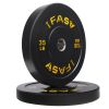 Olympic Weight Plates, Rubber Bumper Plates, 2 Inch Steel Insert 35lb Bundle Options Available for Home Gym Strength Training, Weightlifting
