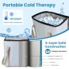 19QT Portable Cold Therapy Machine Programmable Ice Therapy Machine Cold Rush Therapy Machine System with 3 Flow Levels 10-60Mins Timer 3 Elastic Band
