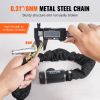 VEVOR Bike Chain Lock, 2.79 Ft Combination Bicycle Chain Lock with 2 Keys, Heavy Duty Anti-Theft High Security Bike Locks, Perfect for Bike