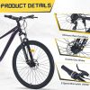 27.5 Inch Wheels 8 Speed Mountain Bike, for Men Women Boys and Girls, Front Suspension, Steel Frame