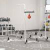 2 in 1 Punching Bag Stand, Adjustable Height Heavy Bag Stand with Weighted Base and Speed Bag, Freestanding for Home Gym