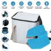 19QT Portable Cold Therapy Machine Programmable Ice Therapy Machine Cold Rush Therapy Machine System with 3 Flow Levels 10-60Mins Timer 3 Elastic Band