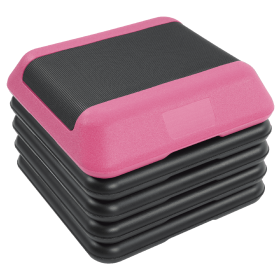 Only Supports Self Pickup Second Generation Pedals With 4 Stackable Lifts, Height Adjustable, Fitness Training Steps For Home Gym, Aerobic Streng (Option: Pink S)