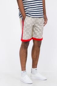 Double O Tape Casual Sweat Shorts (Color: SAFARI, size: 2XL)