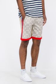 Double O Tape Casual Sweat Shorts (Color: SAFARI, size: S)