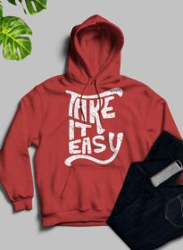 It Easy Hoodie (Color: Mauve, size: small)
