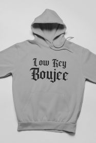 Low Key Boujee Hoodie (Color: Athletic Heather, size: XXX-Large)