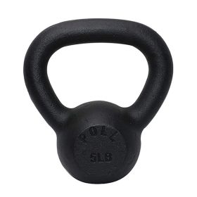 Arm Power Exercise Equipment Kettlebell for Home Fitness (Weights Available: 5LB, Color: Black)